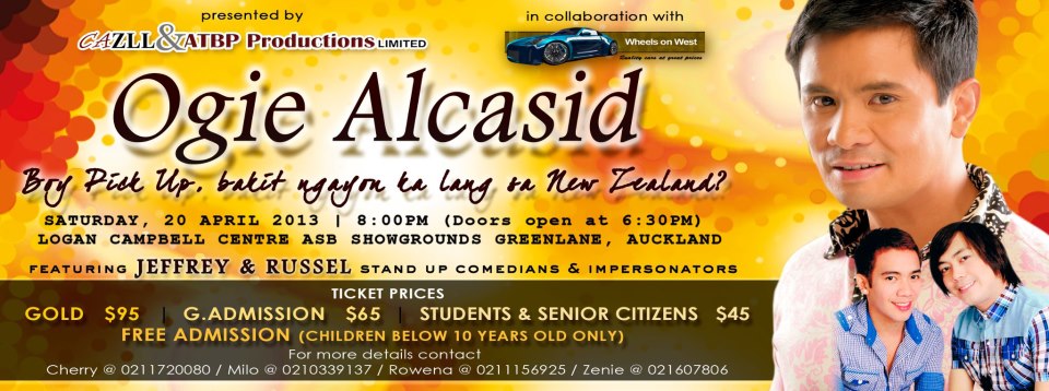 Turo-Turo -Ogie Alcasid Tickets Turo-Turo -Ogie Alcasid Tickets